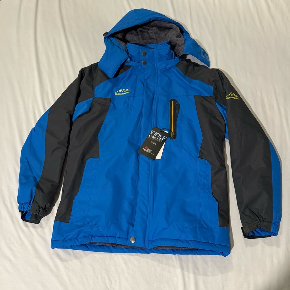 NWT Wolf‎ Cavalry OutdoorJK Winter Ski Jacket Water Proof Mens XL Fleece Lined